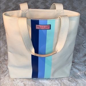 VINEYARDS VINES 3 STRIPED TOTE BAG